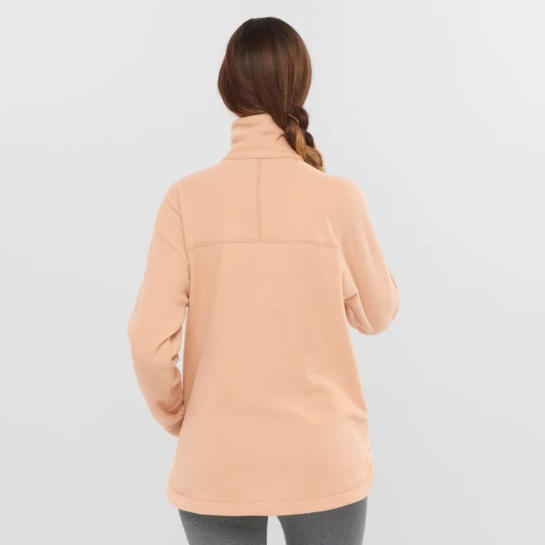 Moletom Salomon Essential Cosy Fleece Feminino Coral | PT P46910